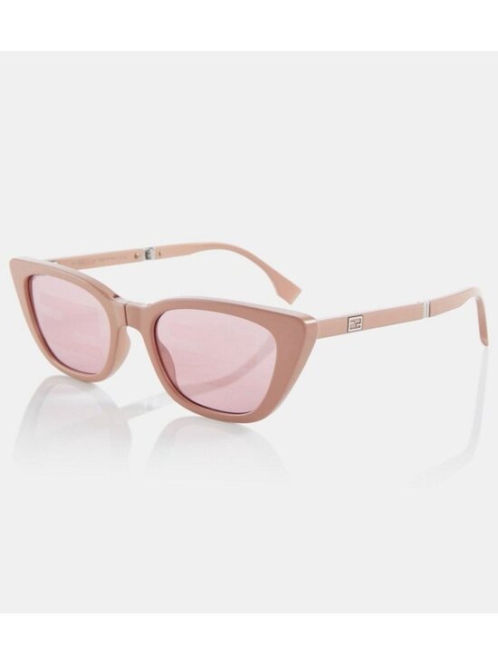 NEW FENDI PINK SUNGLASSES Acetate Old Rose Cat Eye 100% Authentic main image 13